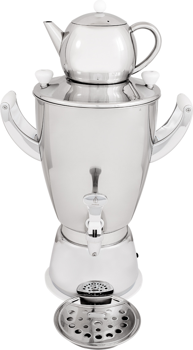 Premium Samowar - SAMORAI 1 silver - Teekocher