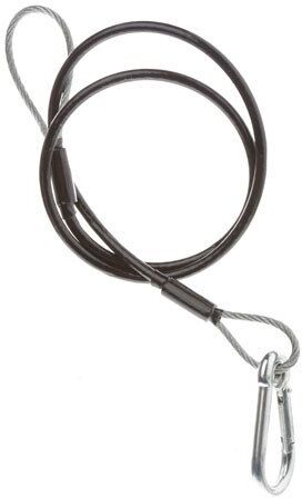 Ikan SW-04 Safety Cable Wire 800mm x 4.5mm with Carabiner - Black (SW-04)