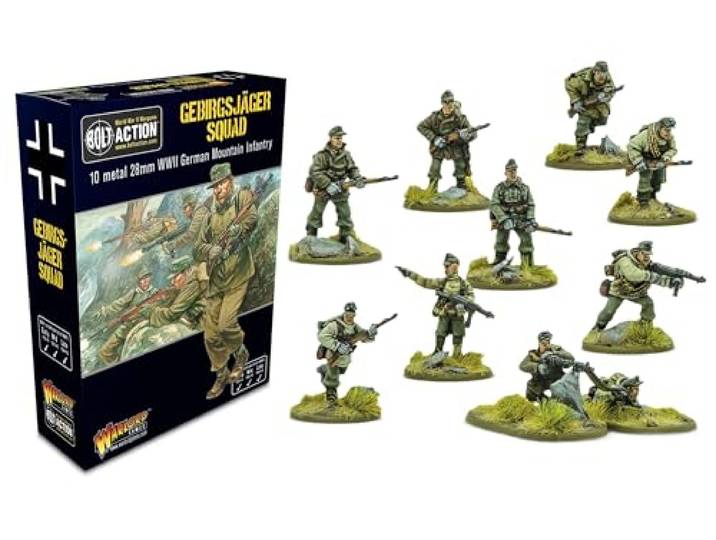 Bolt Action Gebirgsjager Squad Box - Metal