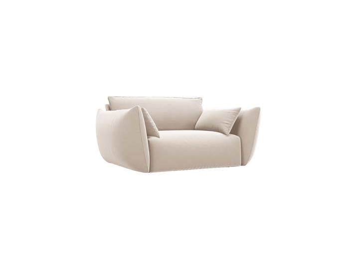 Design Sessel Clau Samt Beige chosen by Bloomingloft