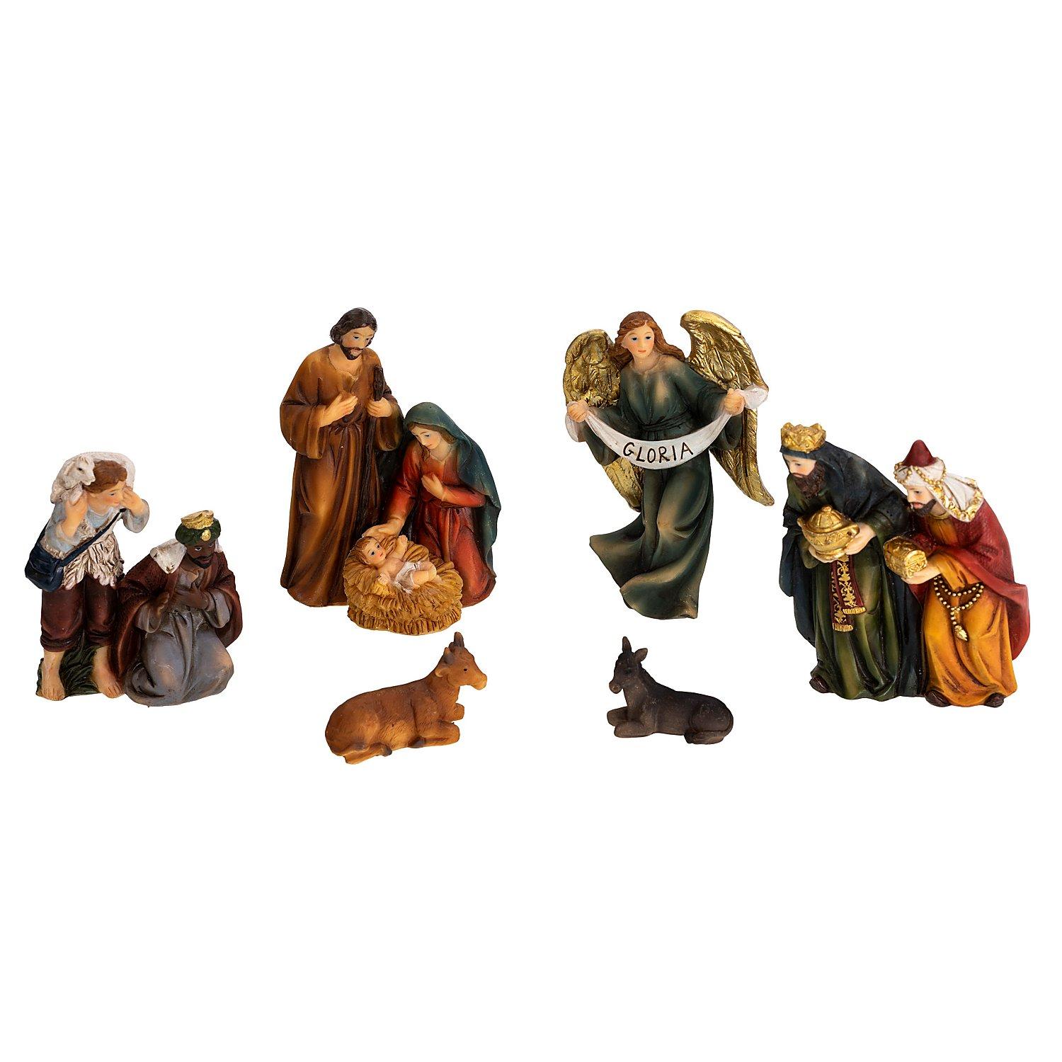 Krippenfiguren, 3,5–12 cm