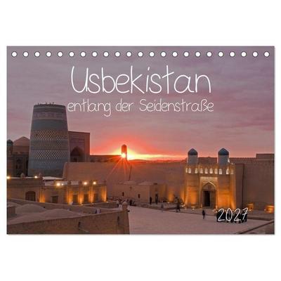 Usbekistan entlang der Seidenstraße (Tischkalender 2027 DIN A5 quer), CALVENDO Monatskalender