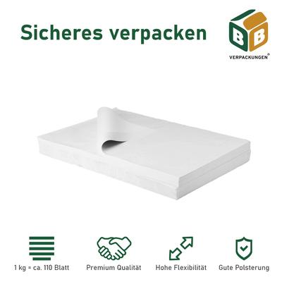 BB-Verpackungen GmbH 3 kg Juwelierseide (50 x 75 cm) einseitig glatt Premium-Qualität Seidenpapier Packseide Packpapier BB-Verpackungen
