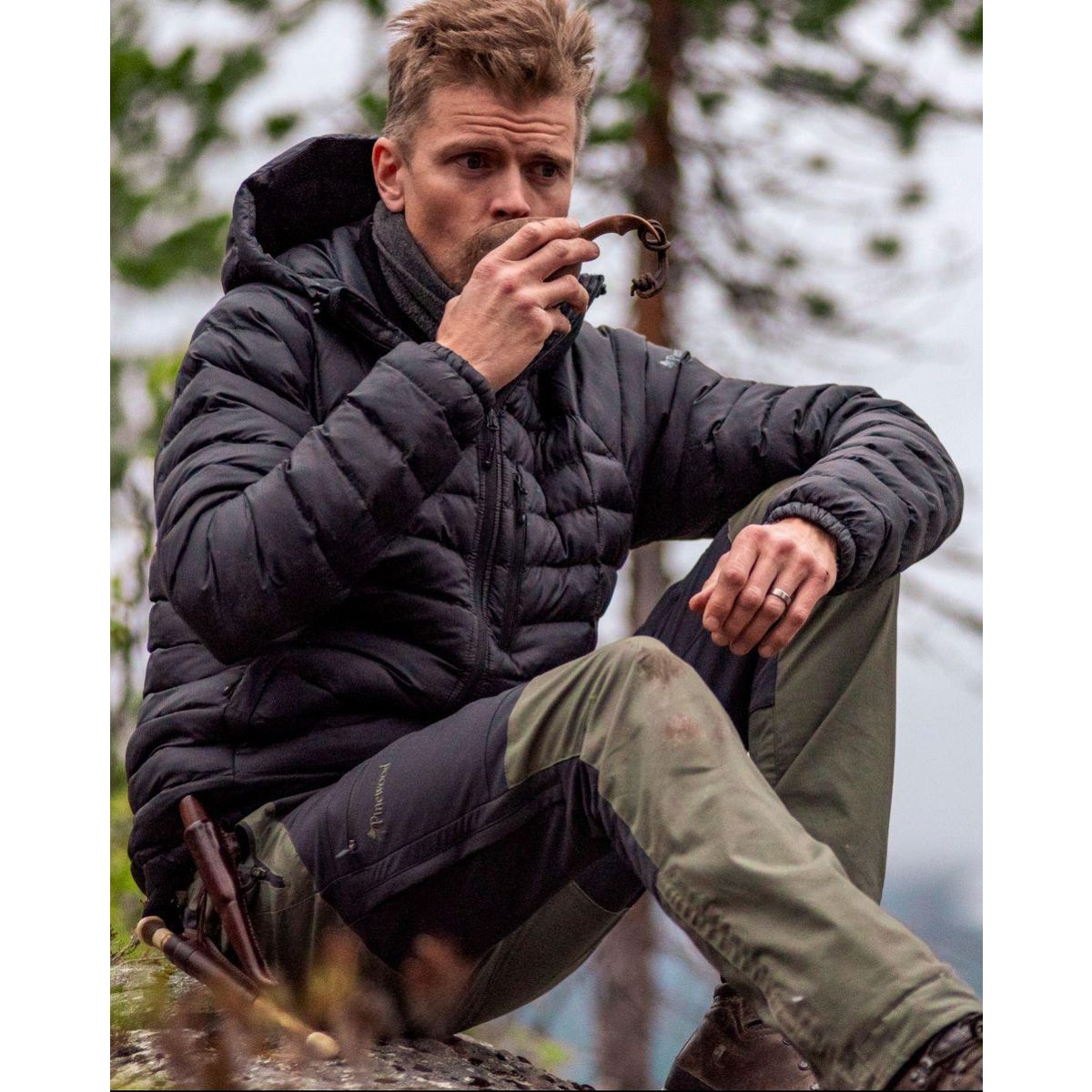 Pinewood Finnveden Hybrid Trouser midgreen/d.anthracite (737) C50 1-53040737050