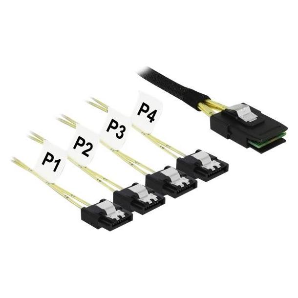 Delock SATA3-Kabel 85800 0.5 m (50 cm, SATA III) (85800)