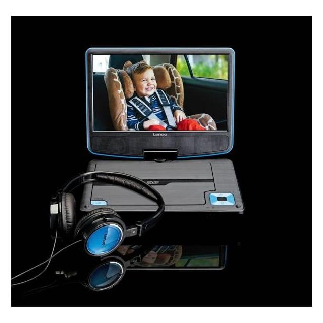 Lenco Tragbarer Player DVP-910 (DVP910BLAU) (Tragbarer DVD-Player) (DVP-910 Blau)