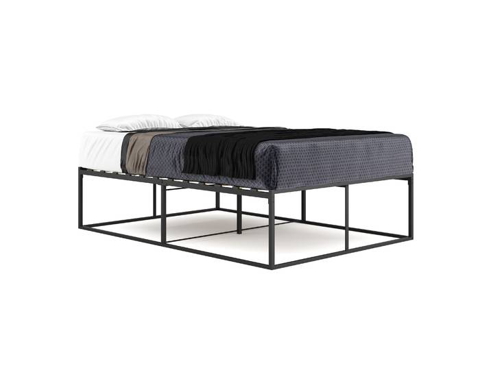 Metallbett ANKARA 140 x 200 x 45 cm schwarz