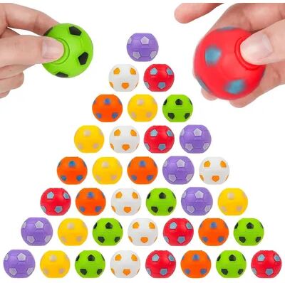 Perfect Picks Market Mini Fidget Spinner Soccer Ball Toy Rotatable Finger Stress Relief For Kids, Party Favors soccer 10pcs
