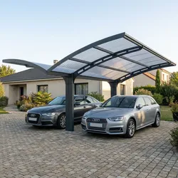 Canopia by Palram Carport Arizona Wave  495 x 578 cm Anthrazit - Wings & Arch