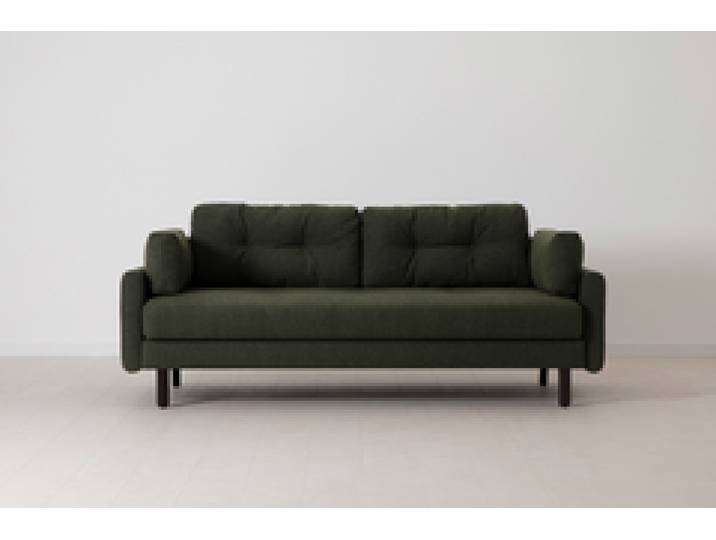 Model 04 Dreisitzer-Schlafsofa, Farngrün