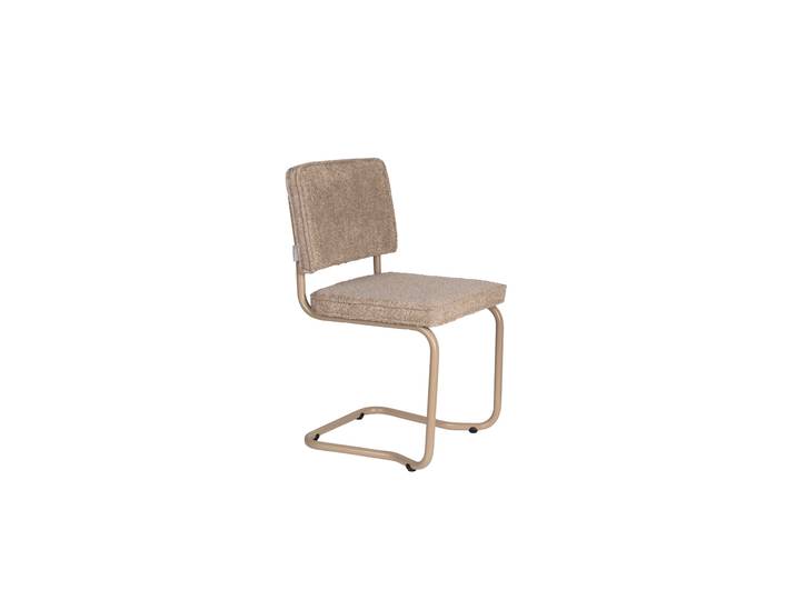 2er Set Zuiver Ridge Kink Esszimmerstuhl Stahl/Polyester