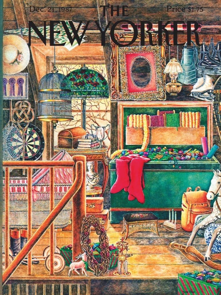 New York Puzzle Company Puzzel New Yorker Christmas Attic, 1000 stukjes