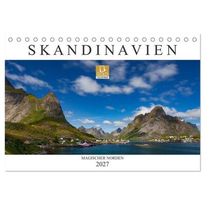 Skandinavien: Magischer Norden (Tischkalender 2027 DIN A5 quer), CALVENDO Monatskalender