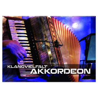 Klangvielfalt Akkordeon (Wandkalender 2027 DIN A2 quer), CALVENDO Monatskalender