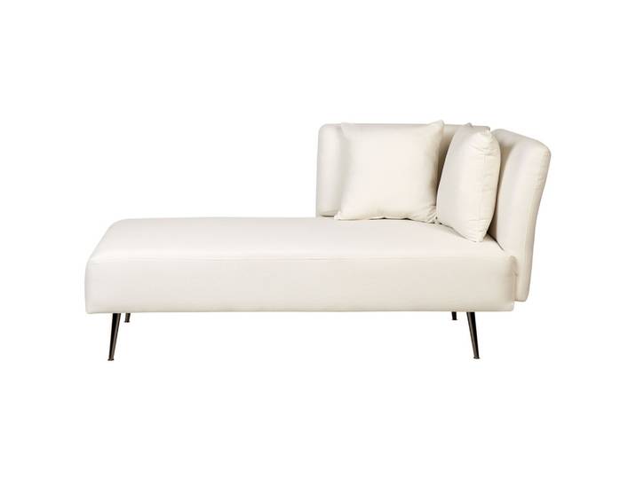 CHAISELONGUE cremeweiß rechtsseitig Riom