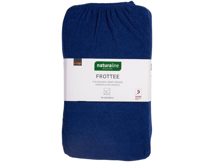 Naturaline Textil Bio Fixl. Frotte 90x200 hellblau