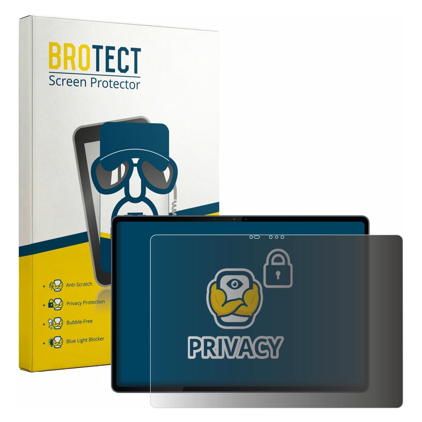 Brotect Sichtschutzfolie für Lenovo Yoga Tab Plus Gen 2 Anti-Spy Privacy Folie Blaulicht-Schutz (1 Stk., Lenovo Yoga Tab 2) (6064648)