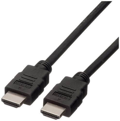 Roline green HDMI Verbindungskabel HDMI-A Stecker 5 m Schwarz 11.44.5735 4K UHD HDMI-Kabel