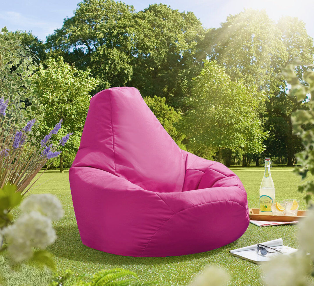 Hashtag Home Salcombe Outdoor Friendly Bean Bag Pink Large
