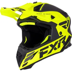 FXR Helium MX, Motocrosshelm - Matt Schwarz/Neon-Gelb - L