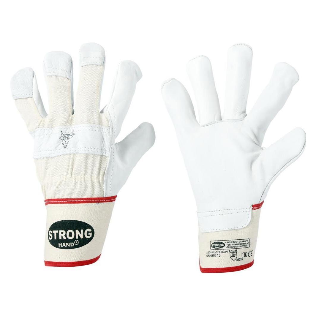 Feldtmann Handschuhe Rindvollleder Stierkopf | HAND.RINDVOLLEDER STIERK.GR.10 (10) (162 Stierkopf classic)