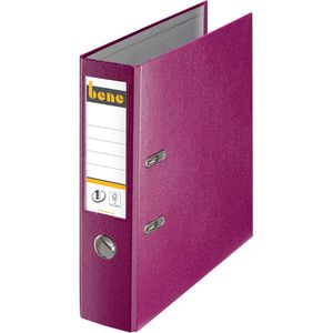 bene Ordner 291400BRO No.1, PP, A4, 8cm, Kunststoffordner, brombeer