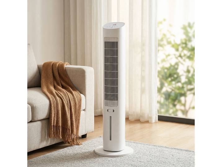 HOMCOM Refroidisseur Colonne 3-en-1 Ventilateur 3 Vitesses Blanc