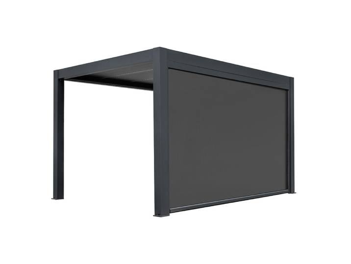 AWT Pergola Sonnenschutz Rollo S8A anthrazit 3m elektrisch