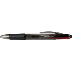 Soennecken Vierfarbkugelschreiber 2251 Schaft schwarz/transparent