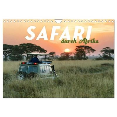 Safari durch Afrika (Wandkalender 2027 DIN A4 quer), CALVENDO Monatskalender