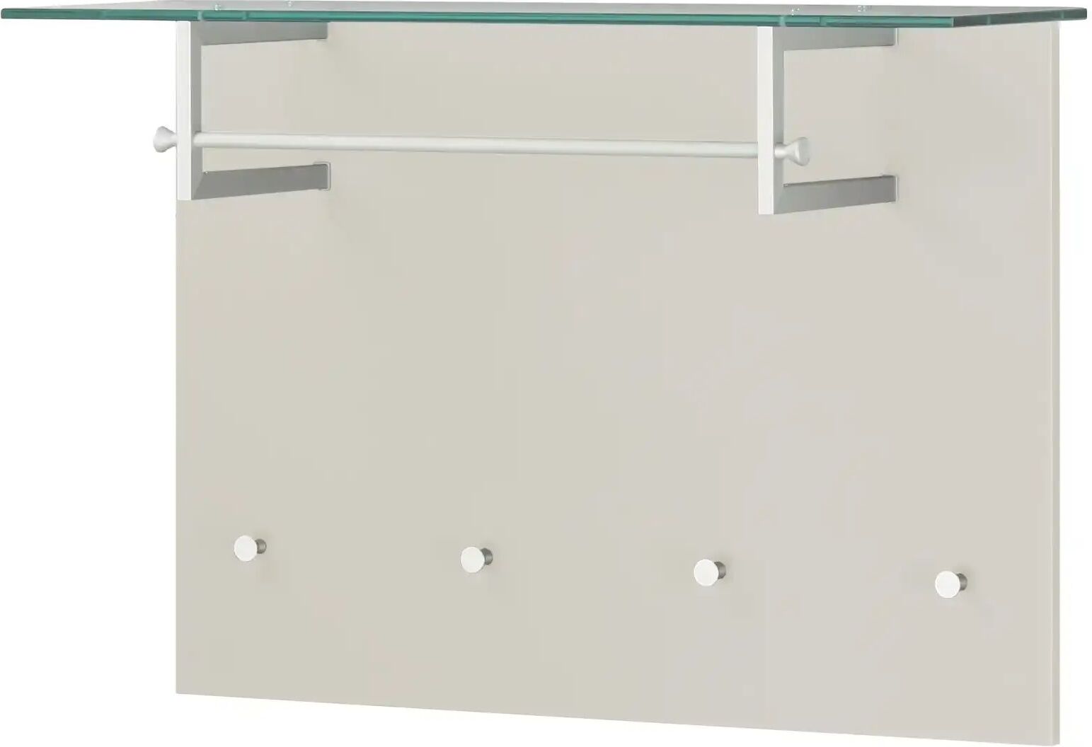 Wohnwert Garderobenpaneel  Helen ¦ creme ¦ MDF-Platte ¦ Maße (cm): B: 93 H: 64