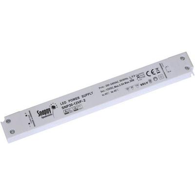 Dehner Elektronik SNP30-12VF-2 LED-Trafo Konstantspannung 30W 0 - 2.5A 12 V/DC nicht dimmbar, Montage auf entflammbare