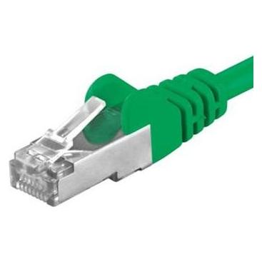 PremiumCord Patch kabel CAT6a S-FTP, RJ45-RJ45, AWG 26/7, zelená (S/FTP, CAT6a, 5 m) (SP6ASFTP050G)