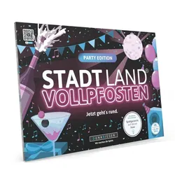 Denkriesen Stadt Land Vollpfosten Spielblock Party Edition