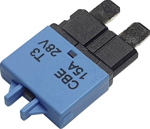 Hansor Circuit Breaker Standard, type 3, Manual Reset, 15A CBE3 Series 15A Sicherungsautomat Standard Flachsicherung 15A Blau 1St.