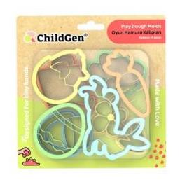 ChildGen Modellierformen für Knete - Frühling, 8 Stück (78545035)