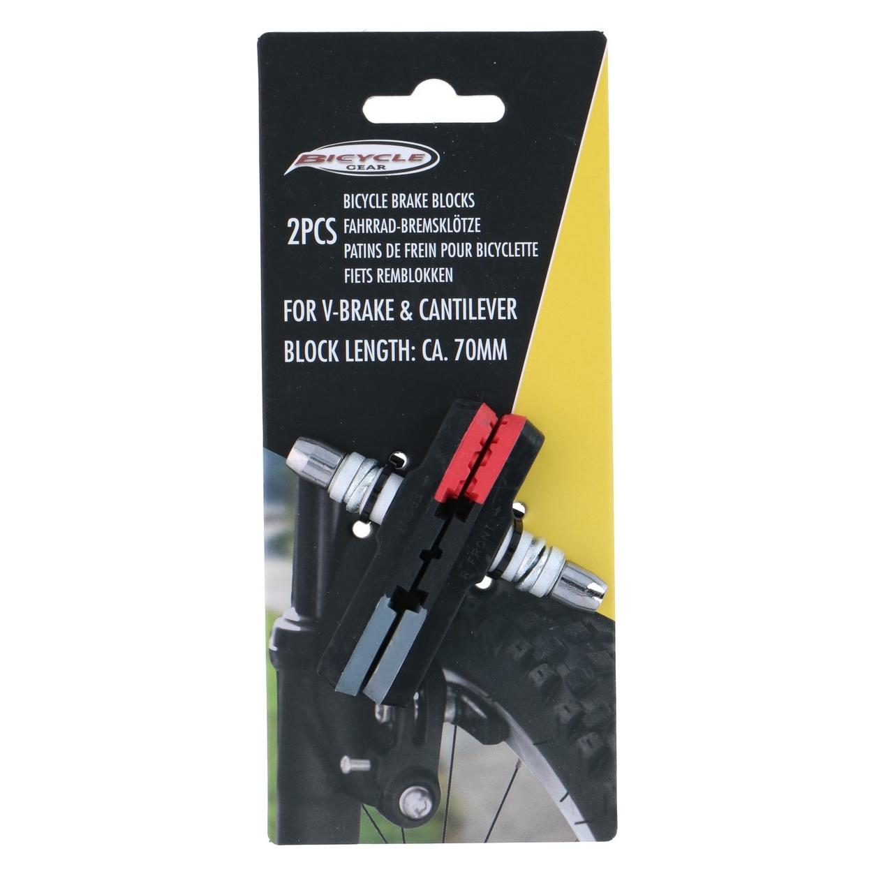 Bicycle Gear Fahrrad Bremsklötze V-Cantilever 65g (35503861)