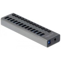 Externer SuperSpeed USB Hub mit 13 Ports + Schalter, USB-Hub