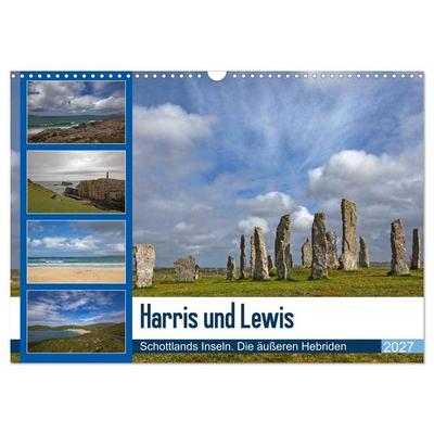 Harris und Lewis - Schottlands Inseln. Die äußeren Hebriden (Wandkalender 2027 DIN A3 quer), CALVENDO Monatskalender