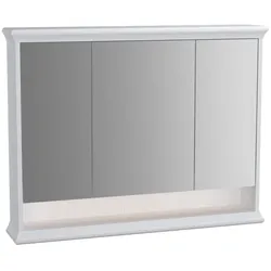 VitrA Valarte LED-Spiegelschrank 98 cm 3 Türen Weiß Matt,62234 62234