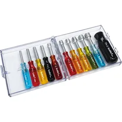 WEX PS130N - 11-teiliges umrüstbares Mini-Steckschlüsselset - Zollgrößen