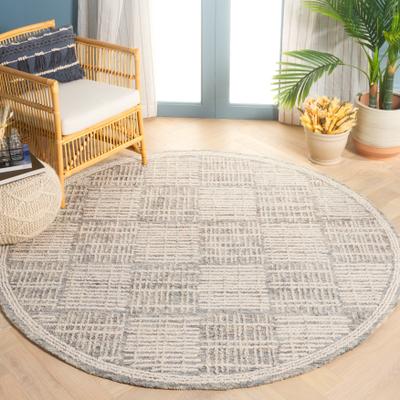 SAFAVIEH Handmade Abstract Yousra Checkered Wool Rug