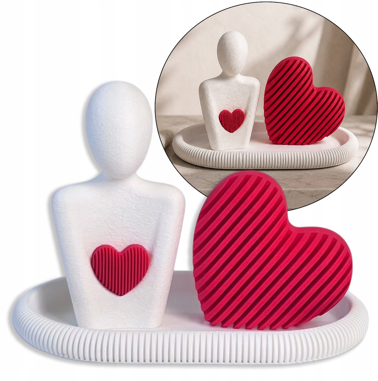 Decoratieset Hart & Taca voor op tafel