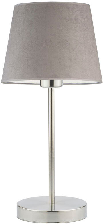 Canora Grey Alekper Metal Desk Lamp Brushed Steel Base/Grey Shade 41.5cm H X 19.5cm W X 19.5cm D