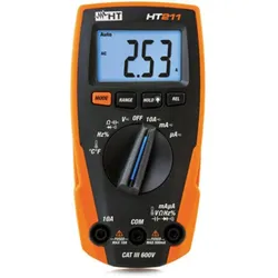 HT Instruments, Multimeter, HT211 Hand-Multimeter digital (CAT III 600V, Hand-Multimeter)