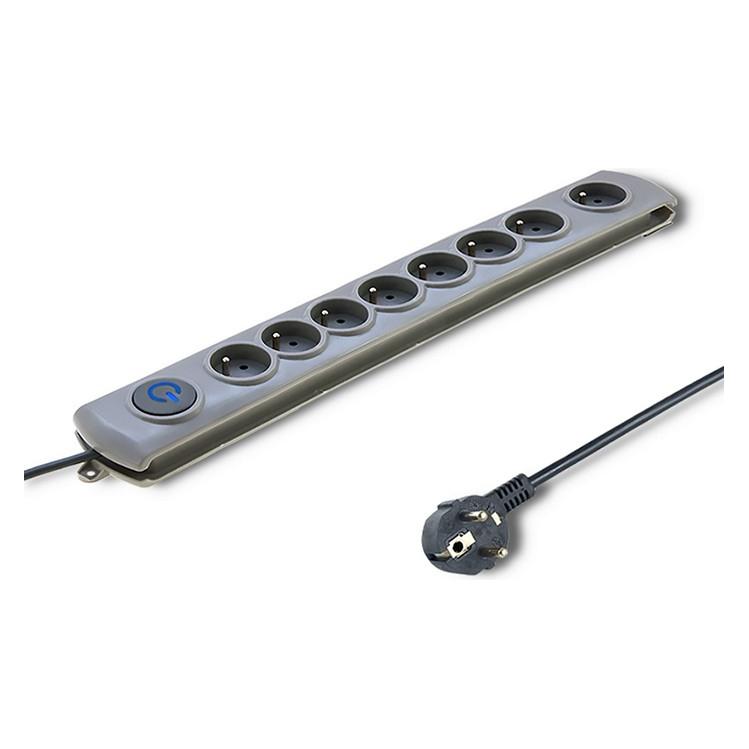 Qoltec 50167 Spannungsschutz 8 AC-Ausgänge (8x, CEE 7/3, 1.80 m) (50167)