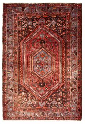 ECARPETGALLERY Hand-knotted Andelz Red Wool Rug - 4'10 x 7'3