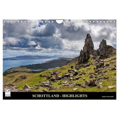 SCHOTTLAND - HIGHLIGHTS (Wandkalender 2026 DIN A4 quer), CALVENDO Monatskalender