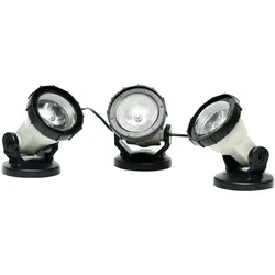 Heissner, Brunnen + Gartenteich, Teich- und Gartenlicht 3er-Set, 3 W