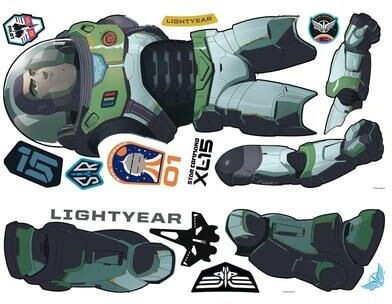Disney Pixar Lightyear Peel And Stick Giant Wall Decal by RoomMates